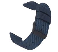 VMBVBHMDF Correa de nailon de 18 mm, 20 mm y 22 mm for Samsung Galaxy Watch 5 Pro de 42 mm y 46 mm, Active1, Active2, Gear S3 y Frontier Sports.(Navy Black buckle,18mm)