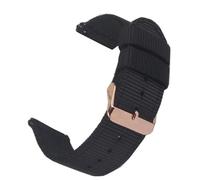 VMBVBHMDF Correa de nailon de 18 mm, 20 mm y 22 mm for Samsung Galaxy Watch 5 Pro de 42 mm y 46 mm, Active1, Active2, Gear S3 y Frontier Sports.(Black RoseBuckle,22mm)