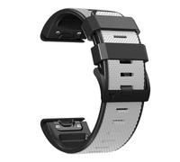VMBVBHMDF Correa de reloj de silicona de 22 mm y 26 mm compatible con Garmin Fenix 7, 7X, 5, 6, 5X, 6X Pro Plus, Sapphire Instinct Epix 2.(White black,22mm)