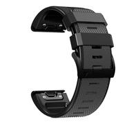 VMBVBHMDF Correa de reloj de silicona de 22 mm y 26 mm compatible con Garmin Fenix 7, 7X, 5, 6, 5X, 6X Pro Plus, Sapphire Instinct Epix 2.(Dark gray black,22mm)