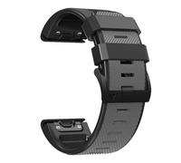 VMBVBHMDF Correa de reloj de silicona de 22 mm y 26 mm compatible con Garmin Fenix 7, 7X, 5, 6, 5X, 6X Pro Plus, Sapphire Instinct Epix 2.(Dark gray,22mm)