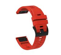 VMBVBHMDF Correa De Silicona De 22 Mm Y 26 Mm Compatible Con Garmin Fenix 6X, 6 Sapphire, 7X, 7 Pro Solar 5, 5X Plus 3 3HR, Epix Approach S62 Y 60 QuickFit.(Red,22mm)