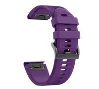 VMBVBHMDF Correa de silicona de 22 mm y 26 mm compatible con Garmin Fenix 7X, 7 Pro Solar, 6X, 6 Sapphire 5, 5X Plus, 3 HR, Epix Approach S62 y 60 QuickFit.(Purple,26mm)
