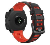 VMBVBHMDF Correa De Silicona Suave Compatible Con Garmin Instinct Solar Crossover Tactical Esports Tide Watch Band Instinct 2 Solar Watch Bracelet(Black red)