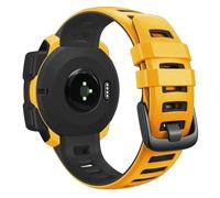 VMBVBHMDF Correa De Silicona Suave Compatible Con Garmin Instinct Solar Crossover Tactical Esports Tide Watch Band Instinct 2 Solar Watch Bracelet(Yellow black)