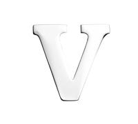 vmcoatdu Broche de metal chapado en oro de 18 quilates con 26 letras de la A a la Z y en tono plateado, Talla única, Metal, Aleación.