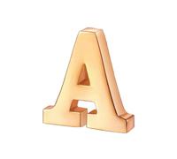 vmcoatdu Broche de metal chapado en oro de 18 quilates con 26 letras de la A a la Z y en tono plateado, talla única, Metal, aleación.