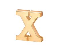 vmcoatdu Broche de metal chapado en oro de 18 quilates con 26 letras de la A a la Z y en tono plateado, talla única, Metal, aleación.