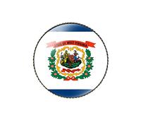 vmcoatdu Broche redondo de 2,5 cm con diseño de bandera de Carolina del Sur, de metal e incrustaciones de vidrio, estilo renacimiento, insignia de recuerdo para sombrero, ropa, mochila, Talla única