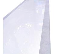 VMDVBNA Alfombra de boda con temas blancos, centros de mesa con espejo para decoración de escenarios de fiesta (blanco lechoso, 50 m, 2,4 m)