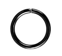 VMDVBNA Aro de Nariz 10 piezas de aros for la nariz, aros for el tabique nasal, cartílago, trago, hélix, piercings pequeños for la nariz, accesorios de joyería corporal for mujer.(Black,8mm)