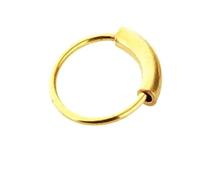 VMDVBNA Aro de Nariz 5 aros de acero for la nariz, piercing for el cuerpo, piercing for la nariz, labio, cartílago, trago, hélix, oreja.(Gold 6mm)