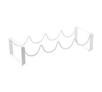 VMDVBNA botellero Vino Botellero apilable de sobremesa, Estilo Moderno, Color Negro, for Cocina, Bar, despensa, Bodega, encimera y Armario(White)