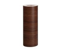 VMDVBNA Cenefa adhesiva para pared Calcomanías de vinilo autoadhesivas for decoración del hogar, zócalo madera, pegatinas borde pared, línea cintura, papel tapiz para el Hogar(Light Brown-12cmx5m)