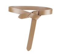 VMDVBNA Cinturones Decorativo Cinturón de cuero anudado Vestido mujer Suéter vaca capa superior Mujeres Moda Versátil Cintura decorativa Sello Caqui para Vestidos Pantalones(Khaki)