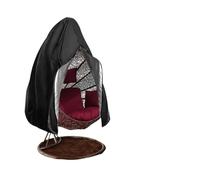 VMDVBNA Funda para Silla Colgante Funda Protectora Impermeable for Silla de Patio, Color Negro, con Cremallera, for Exteriores Exterior Impermeable(200 x 230cm)
