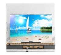 VMDVBNA Funda para TV Cubierta antipolvo for TV, toalla de 43 pulgadas, 55, 50, 65, cubierta LCD colgante, decoración Universal varios tamaños para Pantalla(01,37inch(87x60cm))