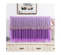 VMDVBNA Funda para TV Cubiertas de TV con encaje colgante, polvo Vertical, superficie curva plana, protección Monitor, decoración moderna for sala estar para Pantalla(4,92x55cm)