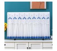VMDVBNA Funda para TV Funda de TV con encaje bordado, universal, gasa, for sala estar, decoración No es necesario quitar la funda antipolvo para Pantalla(Color-13,105x Height 70cm)