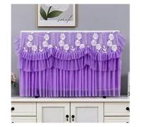 VMDVBNA Funda para TV Funda de TV con encaje bordado, universal, gasa, for sala estar, decoración No es necesario quitar la funda antipolvo para Pantalla(Color-10,140x Height 90cm)