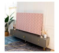 VMDVBNA Funda para TV Toalla for cubierta de TV, antipolvo for sala estar, Vertical, estilo europeo, montada en la pared, tela Universal 60 pulgadas y 65 para Pantalla(Black,65-inch 148x90cm)