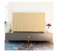 VMDVBNA Funda para TV Toalla for cubierta de TV, antipolvo for sala estar, Vertical, estilo europeo, montada en la pared, tela Universal 60 pulgadas y 65 para Pantalla(Blue,65-inch 148x90cm)