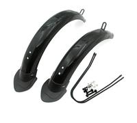 VMDVBNA Guardabarros Bicicleta Guardabarros Plegable for Bicicleta eléctrica de 14 Pulgadas, Soporte aleación Aluminio, Guardabarros PP, protección contra la Lluvia, Todo Incluido