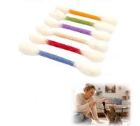 VMDVBNA Hisopos de algodón de Fieltro para Gatitos Juego De Bastoncillos Algodón For Gatos Gigantes Palo For Masticar Cuerda Dental Interactiva For Interiores Accesorios Regalo For Aburrimiento 6 Uds