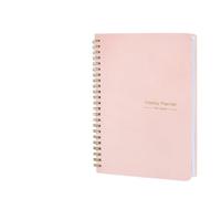 VMDVBNA libretas Cuaderno planificador semanal de 52 semanas, tamaño A5, sin fecha, con espiral, horarios diarios for estudiantes, diario, papelería, suministros oficina(Pink-A5)