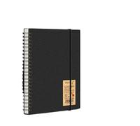 VMDVBNA libretas Cuadernos de papel extra grueso con 80 hojas rayadas for una sola materia(PP BLACK A5 1pack)