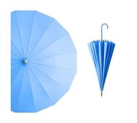 VMDVBNA Paraguas Paraguas japonés de mango largo for uso tanto en días soleados como lluviosos, pegamento negro, tamaño grande, resistente a tormentas para Hombre(Blue)