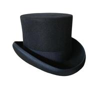 VMDVBNA Sombrero de Copa Sombrero de copa fieltro poliéster for hombres y mujeres, sombrero cilíndrica, vestido fiesta, disfraz, teatro mago Fedora para Una Gala(Deep Blue,XL)