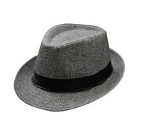 VMDVBNA Sombrero de Copa Sombrero De Copa for Hombres Elegante Vintage Brim Top Jazz Beach Gorra Clásica Unisex para Una Gala(Dark gray)