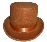VMDVBNA Sombrero de Copa Viste A Los Magos, Sombrero De Copa For Mujer, Hombre, Fiesta Temático Con Ala Enrollable, Disfraz, Caballero, For Foto para Una Gala(Khaki,M)