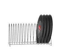 VMDVBNA Soporte Vinilos Soporte de Almacenamiento for Discos Vinilo, for EP 12 "LP y 7", Inoxidable, for 10-15 Unidades Decoración(CB-07)