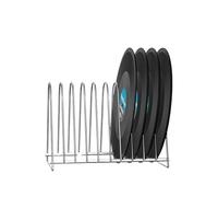 VMDVBNA Soporte Vinilos Soporte de Almacenamiento for Discos Vinilo, for EP 12 "LP y 7", Inoxidable, for 10-15 Unidades Decoración(CB-06)