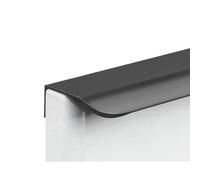 VMDVBNA Tiradores Ocultos Manija de arco aleación aluminio, puerta del cajón gabinete, manijas largas invisibles, manija negra cocina para Gabinete(Black,1000mm)