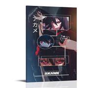 VMEOLLXUU Akame Ga Kill Personajes del Anime Póster de Arte Colectivo Pintura Decorativa Lienzo Arte Mural Salón Póster Dormitorio Pintura 30 x 45 cm (30 x 45 cm)