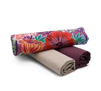 VmG-Store 1,5m de tela de algodón Set de tela con diseño + 2x Uni de color combinado 100% algodón Material Selección (Set89 de Digital Fuchsia Encanto de Flores)