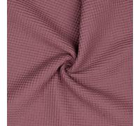 VmG-Store 1m de piqué de goma 100% algodón Oeko-Tex SIN METRO, más de 40 colores a elegir, tela de gofre (015 I Lila)