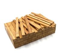 VmG-Store 80x Listones de madera de bambú (17x7x200mm), bloques sueltos para manualidades, para hacer palitos de manualidades (Bambú 17x7x200mm)