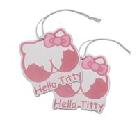 VmG-Store Juego de 2 ambientadores para coche, ambientadores para coche, diseño de Hello Titty