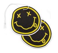VmG-Store Juego de 2 ambientadores para coche, ambientadores para coche, diseño divertido de Nirvana Smiley