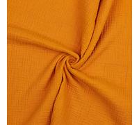 VmG-Store Tela de muselina de doble vela, certificado Tex, se vende por metros, más de 40 colores, 100 % algodón (030 I Brique, 100 x 135 cm)