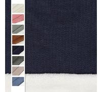 VmG-Store Tela de peluche por metros, de pana ancha con suave felpa, doble cara, 0,25 m x 145 cm de ancho, para ropa de invierno, cojines, peluches, ropa, tejidos (005 Navy)
