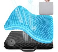 Vmingo Cojin de Gel,Cojin Silla Oficina,Cojín antiescaras Suave y cómodo con Funda extraíble,Apoyo Transpirable con Funda Antideslizante, Ideal para Coche, Oficina y Silla Ruedas