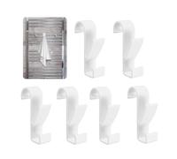 VMINOG Colgador Toalla Baño Ganchos 6 Piezas Ganchos para Colgar Radiador Toallero Ganchos Toallero Electrico Baño Ganchos Diseño De Doble Gancho Adecuado para Todos Los Radiadores (Blanco)
