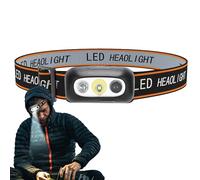 Vmiorzq Faros delanteros para la frente - Lámpara de cabeza LED,Lámpara de cabeza ajustable, faros de camping, linterna de de casco recargable USB para suministros de camping