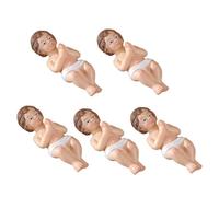 Vmiorzq Figura del Niño Jesús en Pesebre, Manualidad del Niño Jesús en Pesebre,Figuras de Belén de Navidad de Resina - de Pesebre, Belén, decoración navideña Religiosa para