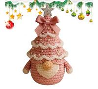 Vmiorzq Kit de ganchillo para principiantes, Navidad, Navidad, árbol de, kit para el hogar, juego de fácil de aprender para adultos, mujeres, adolescentes, niñas, manualidades en casa